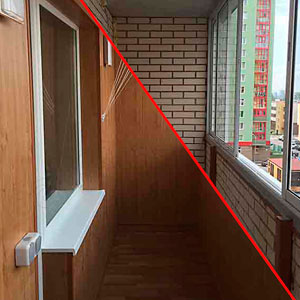 Внутренняя отделка балконов и лоджий в Москве
