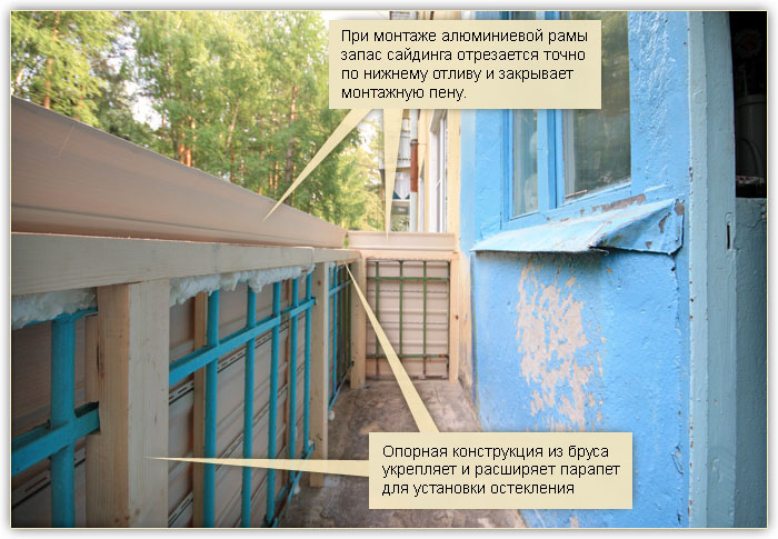 Как обшить балкон сайдингом: инструкция
